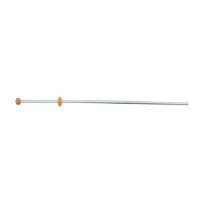 施達 1.4m 鋁桿帶旋轉手柄 黃色 不帶桿頭 坑紋